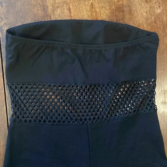 Stretch Romper w/ Mesh Panel - Picture 2 of 4